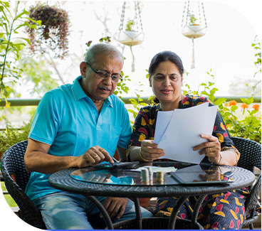 Elderly couple